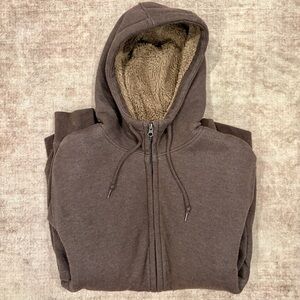 Uniqlo Brown Zip Up Men's Sweater
